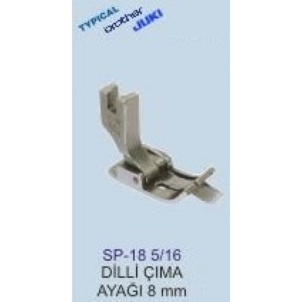 SP-18 5/16 ÇIMA AYAK DİLLİ 8mm, DÜZ MAKİNA