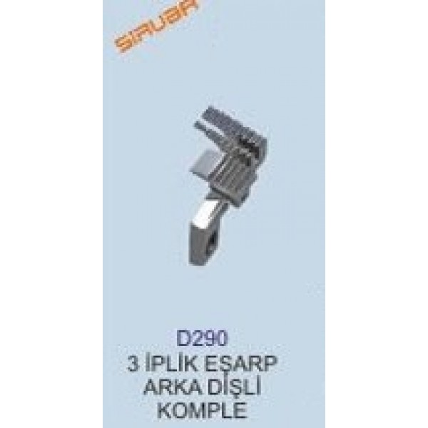 SİRUBA OVERLOK 3İP EŞARP ARKA DİŞLİ TAKIM / D290